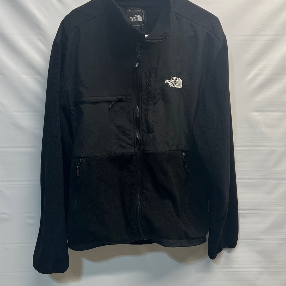 The North Face Denali Jacket Black Fleece Zip Outdoor Coat Size L